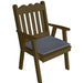 A & L Furniture A & L Furniture Yellow Pine Royal English Chair Unfinished Chair 635-Unfinished