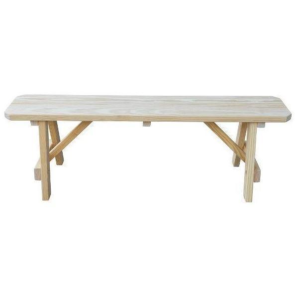 A & L Furniture A & L Furniture Yellow Pine Traditional Bench Only Bench