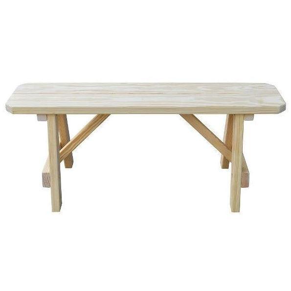 A & L Furniture A & L Furniture Yellow Pine Traditional Bench Only Bench