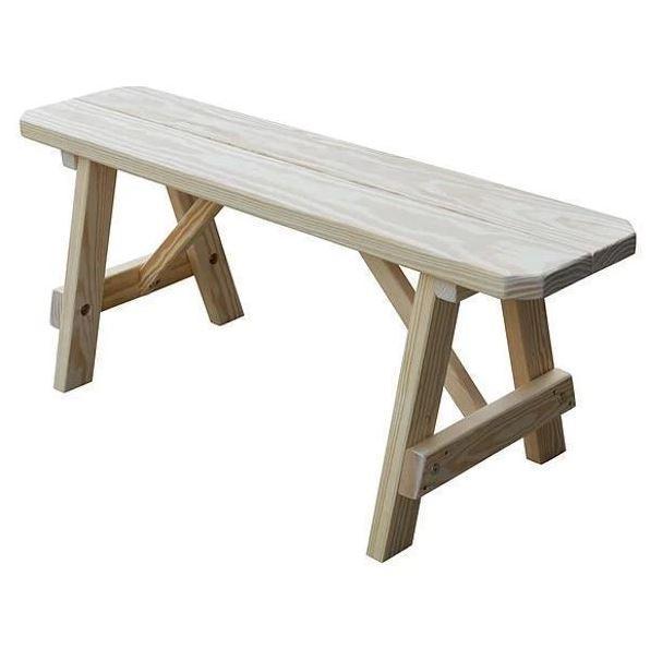 A & L Furniture A & L Furniture Yellow Pine Traditional Bench Only Bench