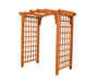 A & L Furniture Amish Handcrafted Cedar Wood Cambridge Arbor 5 ft / Cedar Stain Cedar 1504C-CS