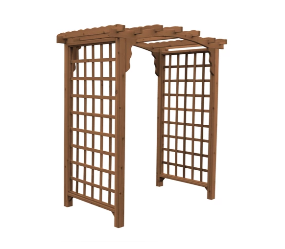 A & L Furniture Amish Handcrafted Cedar Wood Cambridge Arbor Cedar