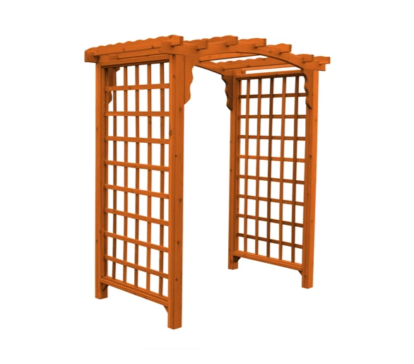 A & L Furniture Amish Handcrafted Cedar Wood Cambridge Arbor Cedar