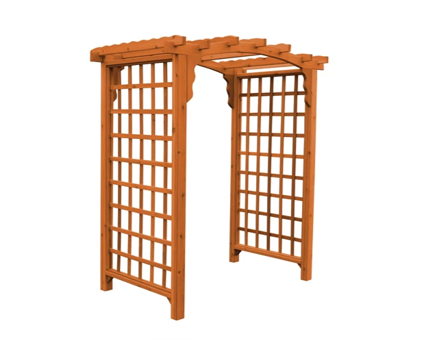 A & L Furniture Amish Handcrafted Cedar Wood Cambridge Arbor Cedar