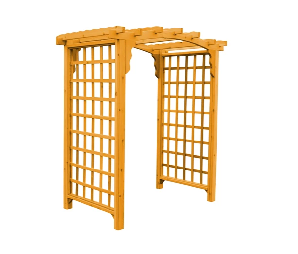 A & L Furniture Amish Handcrafted Cedar Wood Cambridge Arbor Cedar