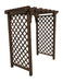 A & L Furniture Amish Handcrafted Cedar Wood Covington Arbor 4 ft / Walnut Stain Cedar 1403C-WS