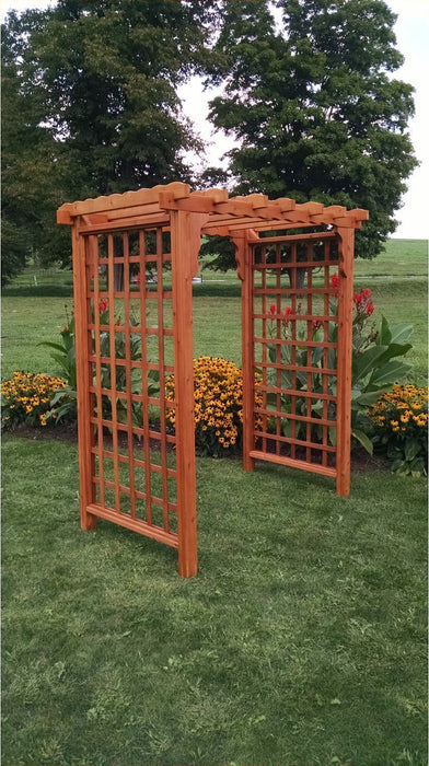 A & L Furniture Amish Handcrafted Cedar Wood Lexington Arbor Cedar