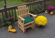 A & L Furniture Handcrafted Amish Bent Oak Glider Chair