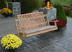 A & L Furniture Handcrafted Amish Bent Oak Porch Swing