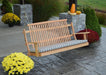 A & L Furniture Handcrafted Amish Bent Oak Porch Swing