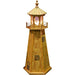 A & L Furniture Pressure Treated Wood Lighthouse with Light 2 FT / Cedar Stain Lighthouse 214-2FT-Cedar Stain