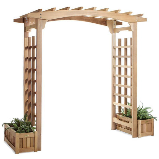 All Things Cedar All Things Cedar 6ft. Garden Pagoda Arbor 6 Ft Pagoda Arbor w/ Planters Arbor PA96-Set