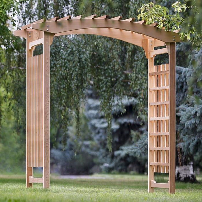 All Things Cedar All Things Cedar 6ft. Garden Pagoda Arbor 8 Ft Wedding Arbor Arbor PA106