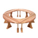 All Things Cedar All Things Cedar Backless Accent Bench 4 Pc Backless Accent Bench Adirondack Bench QR60-4