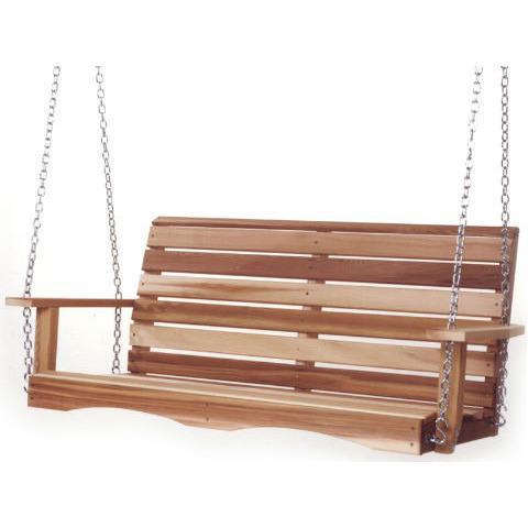 All Things Cedar All Things Cedar Duncan Red Cedar 5 ft. Porch Swing Classic Porch Swing PS60