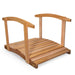 All Things Cedar All Things Cedar Garden Bridge with Side Rails 4-ft Bridge FB48-R 842088003135