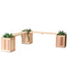 All Things Cedar All Things Cedar Planter Bench Set 5 Pc Planter w/ Bench Set Planter Box PLB60-5P