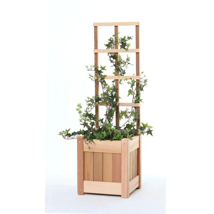 All Things Cedar All Things Cedar Planter w/ Trellis Set 2 Pc Planter w/ Trellis - 10 Planter Box PL10-T