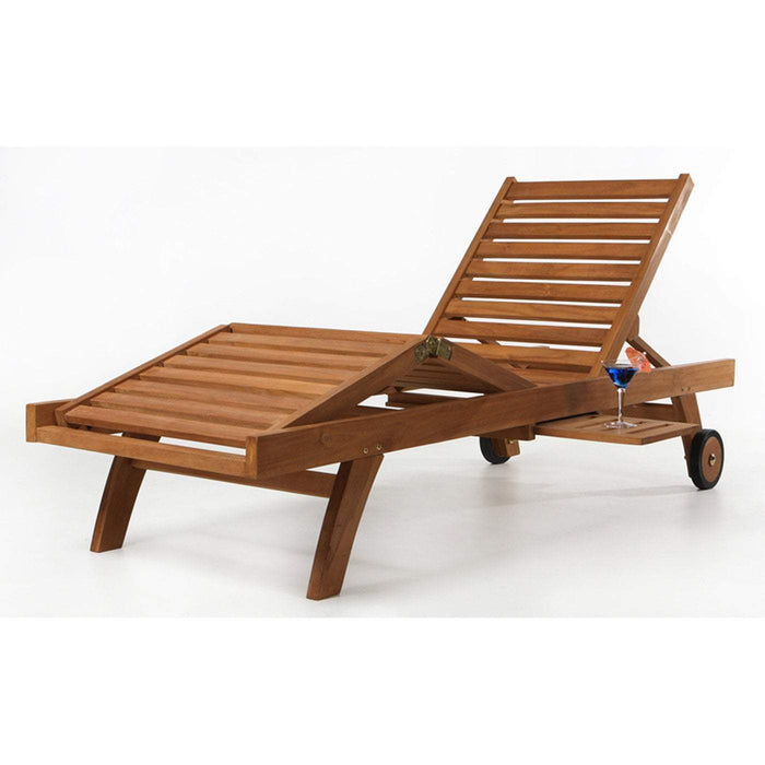 All Things Cedar All Things Cedar Teak Chaise Lounger chair TL78-B