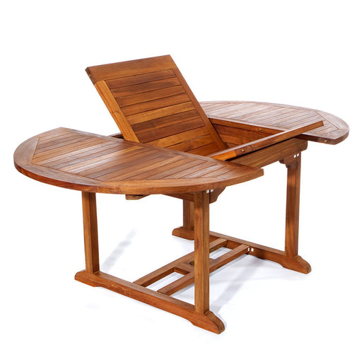 All Things Cedar All Things Cedar Teak Oval Extension Table Tables TE70