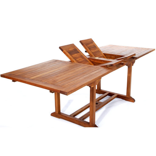 All Things Cedar All Things Cedar Teak Rectangle Extension Table Tables TE90