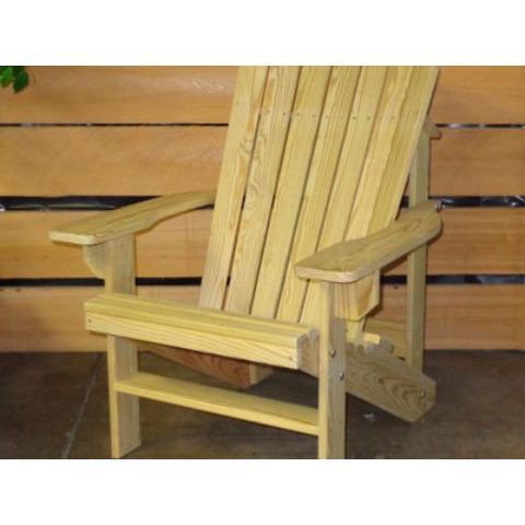 Hershy Way Hershy Way Treated Wood Patio Adirondack Chair Without Footrest Adirondack Chair T1451