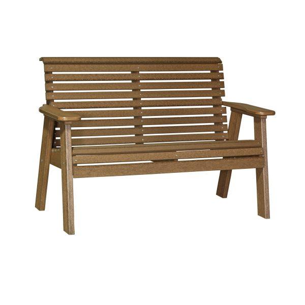 LuxCraft Luxcraft 4 Plain Bench Antique Mahogany Benche 4PPB-Antique Mahogany