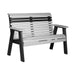 LuxCraft Luxcraft 4 Plain Bench Dove Gray/Black Benche 4PPBDGB