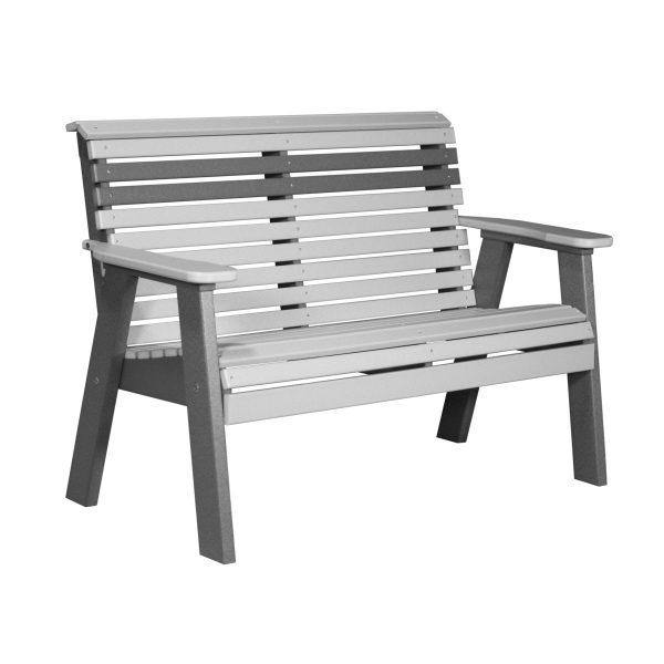 LuxCraft Luxcraft 4 Plain Bench Dove Gray/Slate Benche 4PPBDGS