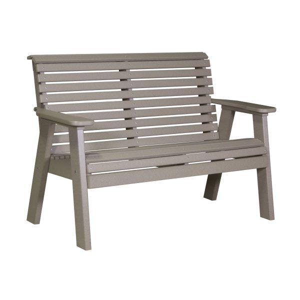 LuxCraft Luxcraft 4 Plain Bench Weatherwood Benche 4PPBWW