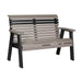 LuxCraft Luxcraft 4 Plain Bench Weatherwood/Black Benche 4PPBWWB