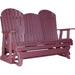 LuxCraft LuxCraft 5 ft. Recycled Plastic Adirondack Outdoor Glider Cherry Adirondack Glider 5APGC