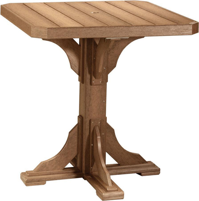 LuxCraft LuxCraft Antique Mahogany Recycled Plastic 41" Square Table Antique Mahogany / Bar Tables P41STBAM