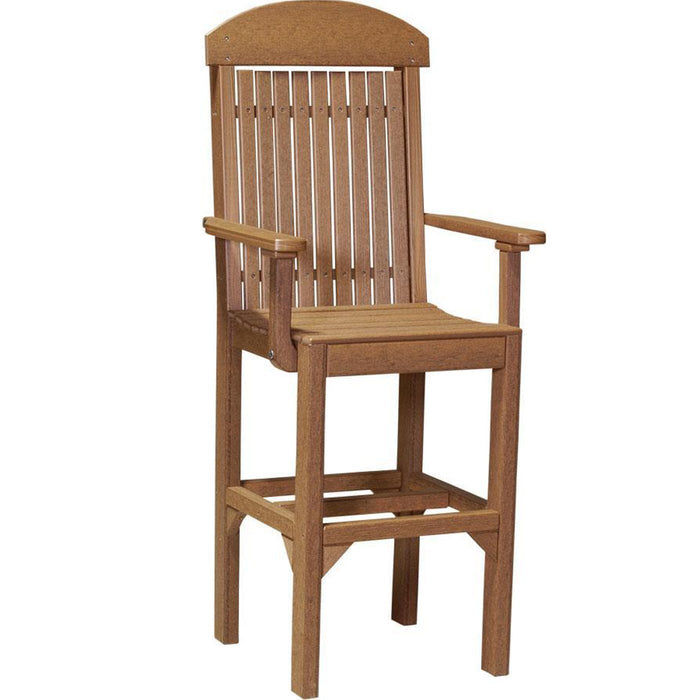 LuxCraft LuxCraft Antique Mahogany Recycled Plastic Captain Chair Antique Mahogany / Bar Chair Chair PCCBAM