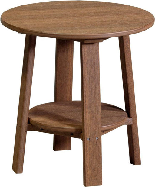 LuxCraft LuxCraft Antique Mahogany Recycled Plastic Deluxe End Table Antique Mahogany End Table PDETAM