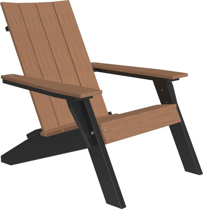 LuxCraft Luxcraft Antique Mahogany Urban Adirondack Chair Antique Mahogany on Black Adirondack Deck Chair LACAMB