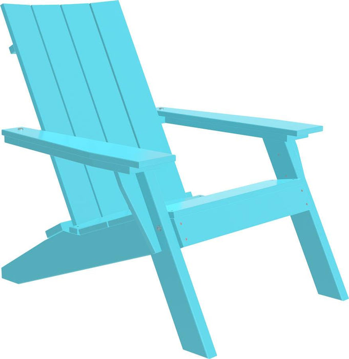 LuxCraft Luxcraft Aruba Urban Adirondack Chair Aruba Blue Adirondack Deck Chair UACAB