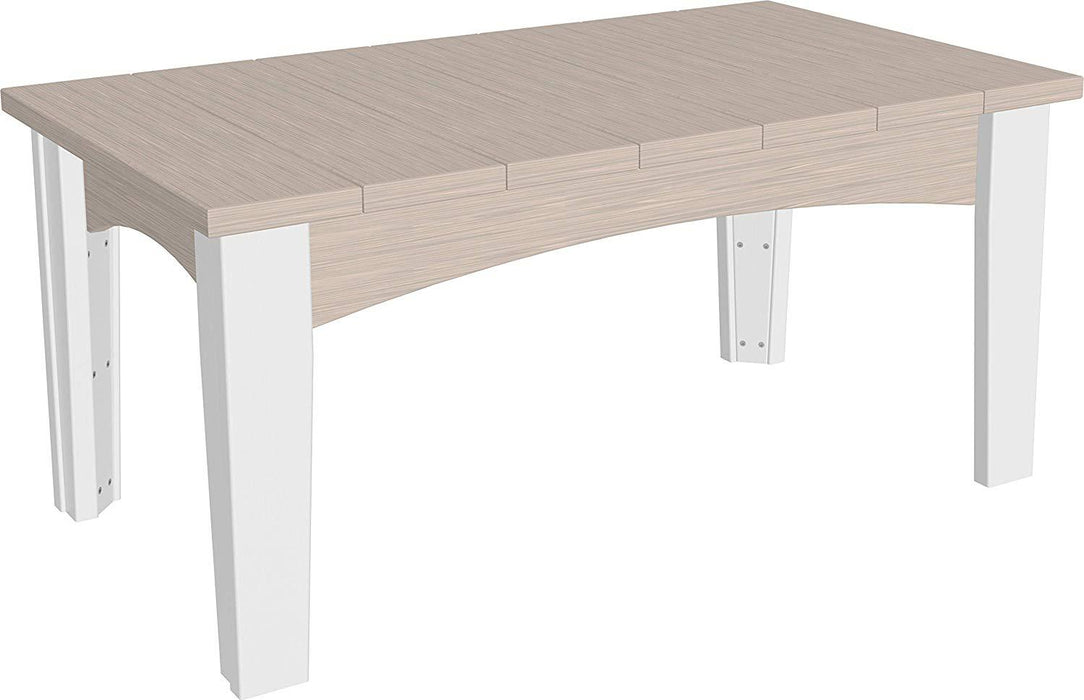 LuxCraft LuxCraft Birch Recycled Plastic Island Coffee Table Birch On White Accessories ICTBIW