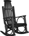 LuxCraft LuxCraft Black Grandpa's Recycled Plastic Rocking Chair (2 Chairs) Black Rocking Chair PGRBK