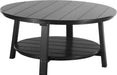 LuxCraft LuxCraft Black Recycled Plastic Deluxe Conversation Table Black Conversation Table PDCTBK