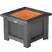 LuxCraft LuxCraft Black Recycled Plastic Square Planter Black / 15" Planter Box P15SPBK