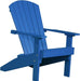 LuxCraft LuxCraft Blue Recycled Plastic Lakeside Adirondack Chair Blue Adirondack Deck Chair LACB