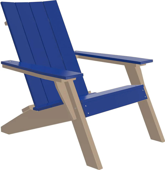 LuxCraft Luxcraft Blue Urban Adirondack Chair Adirondack Deck Chair