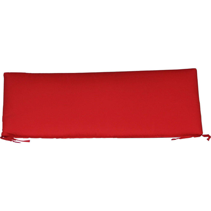 LuxCraft LuxCraft Canvas Sunbrella 4 ft. Glider/Swing Cushion Sunbrella Canvas Logo Red Cushion 4SCLR5477