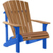 LuxCraft LuxCraft Cedar Deluxe Recycled Plastic Adirondack Chair Cedar On Black Adirondack Deck Chair PDACCB