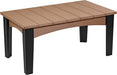 LuxCraft LuxCraft Cedar Recycled Plastic Island Coffee Table Cedar on Black Accessories ICTCB