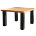 LuxCraft LuxCraft Cedar Recycled Plastic Square Contemporary Table Cedar On Black Tables P4SCTCB