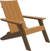 LuxCraft Luxcraft Cedar Urban Adirondack Chair Cedar on Chestnut Brown Adirondack Deck Chair