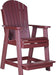 LuxCraft LuxCraft Cherry Recycled Plastic Adirondack Balcony Chair Cherry Adirondack Chair PABCCW