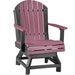 LuxCraft LuxCraft Cherry wood Recycled Plastic Adirondack Swivel Chair Cherry wood On Black / Bar Chair Adirondack Chair PASCBCWB